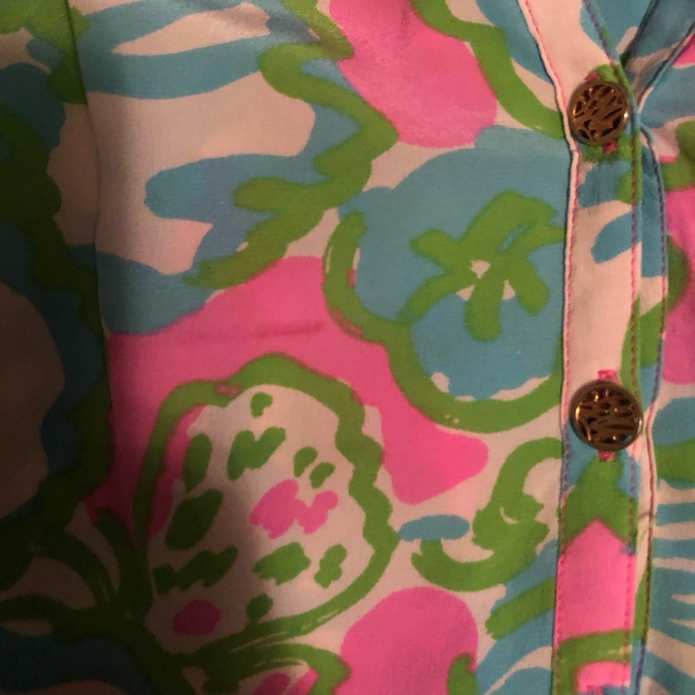 Lilly Pulitzer Silk Top - size L - Picture 3 of 5